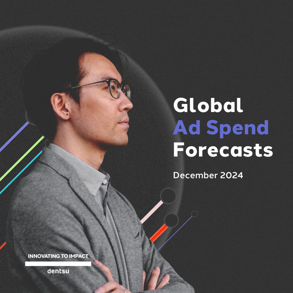 dentsu Global Ad Spend Forecasts - Dec 2024 report cover